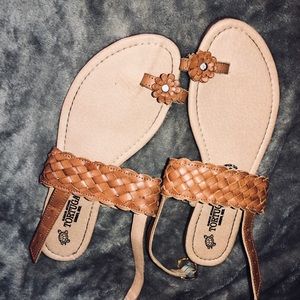 Brown sandals